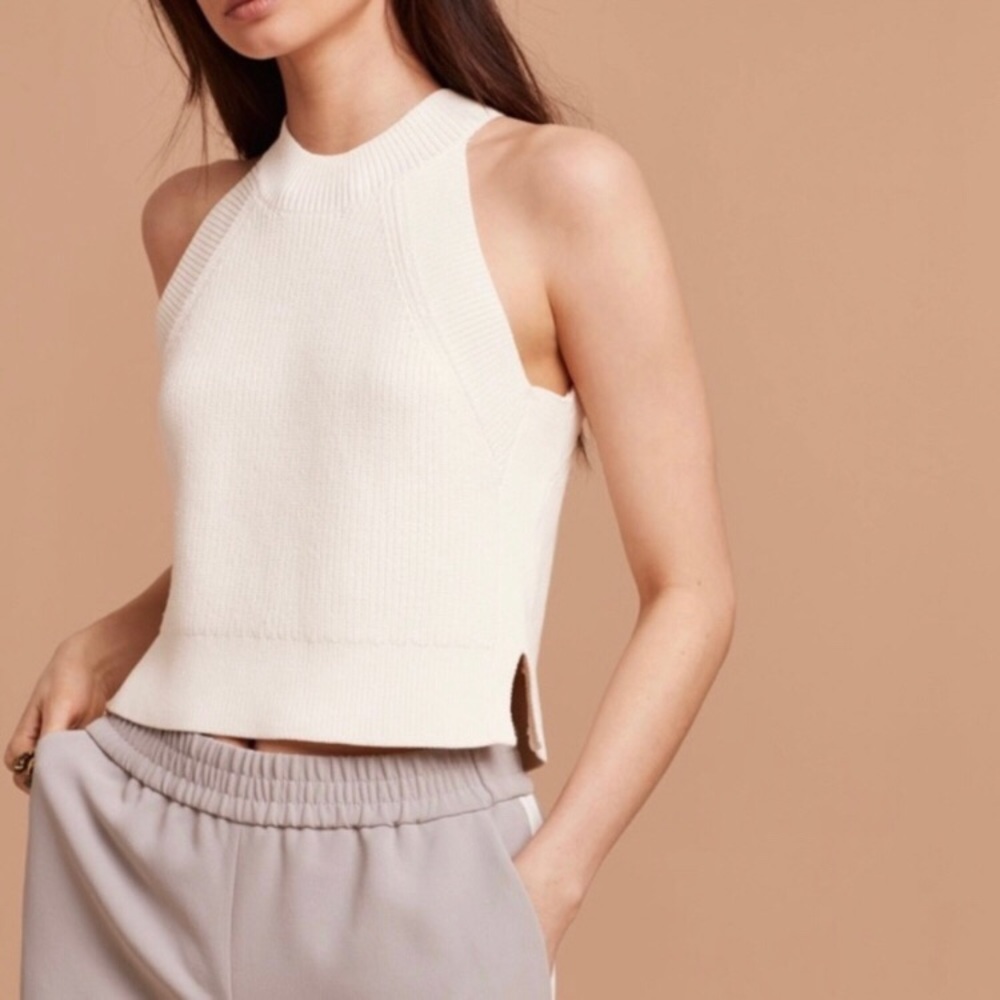 Wilfred knit halterneck top crevier xs